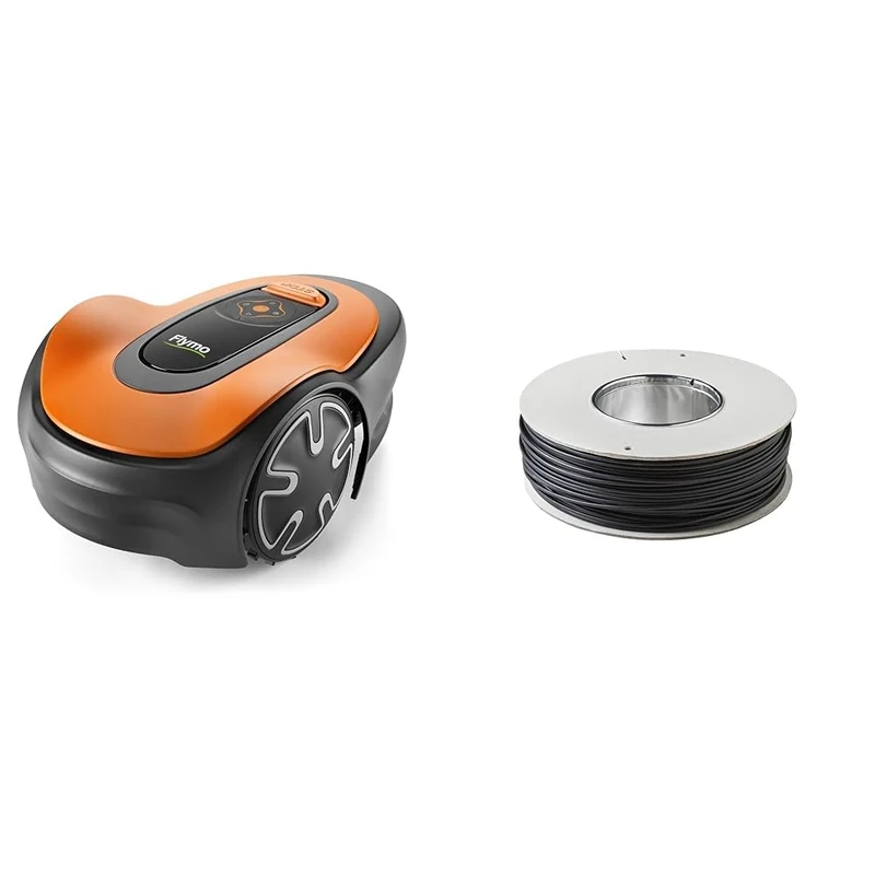 Flymo EasiLife 250 GO Robotic Lawn Mower - Cuts Up to 250 sq m, Ultra Quiet Mowing, Manicured Lawn & FLY082 Robotic Lawnmower 150m Boundary Wire for 1200R and EasiLife - 598480201