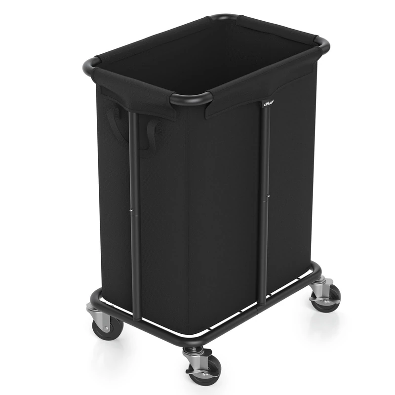 Hodonas Laundry Basket with Wheels, Rolling Laundry Hamper, 170L, Removable and Machine Washable Liner, Steel Frame, Large Laundry Cart for Laundry Room, Bedroom, Bathroom,