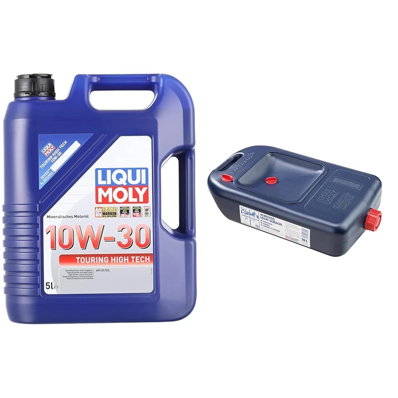 LIQUI MOLY Touring High Tech 10W-30 | 5 L | Mineral motor oil | SKU: 1272 & 7055 Oil Change Jerrycan