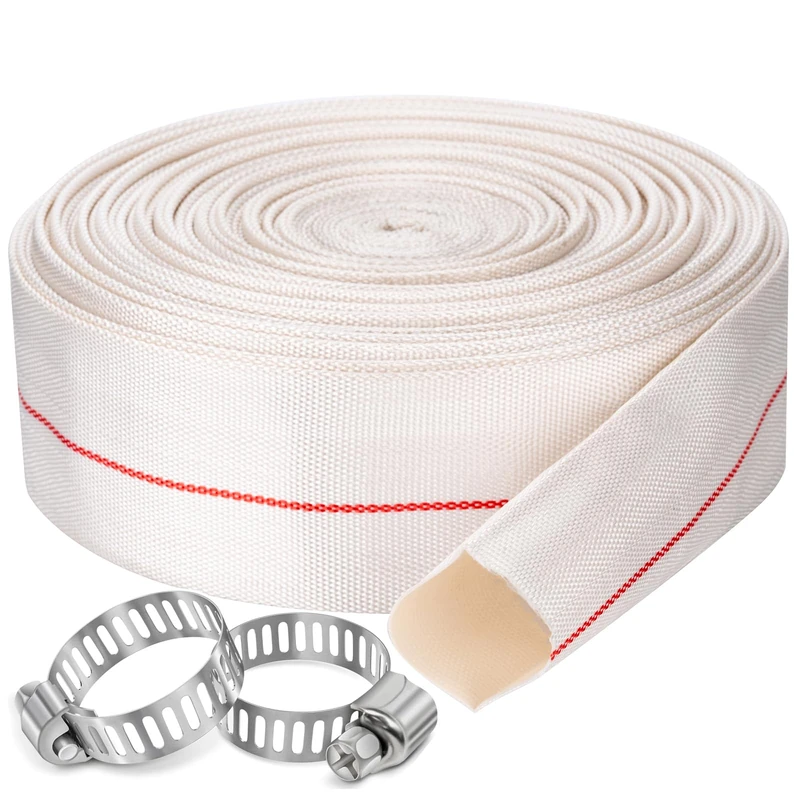 Pool Backwash Hose 2-1/2” × 65 ft Heavy Duty PVC Water Discharge Drain Hose