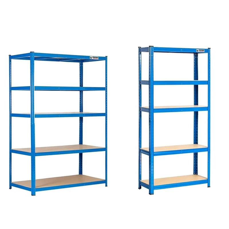 Rhino Racking Heavy-Duty Garage Shelving unit – 5-Tier Steel Storage Shelves, Boltless Shelves & Heavy-Duty Garage Shelving Unit – 5-Tier Steel Storage Shelves, Boltless Shelves