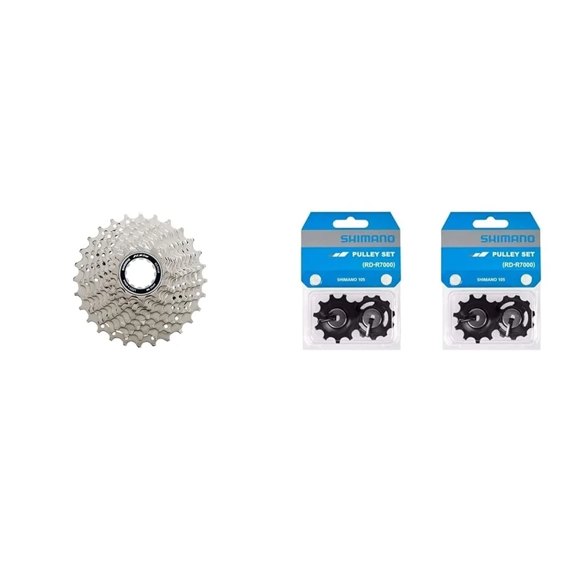 SHIMANO Unisex Csr7000132 Bike Parts, Standard, 11-32 teeth UK & POLEA JGO.GUIA/Tension RD-R7000 SS-SGS Cycling Unisex Adult, (Multi-Colour), One Size, 3F398010, Black