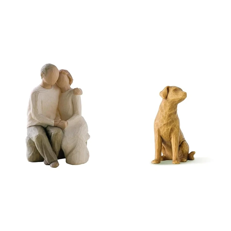 Willow Tree Anniversary Figurine & Love My Dog Light Figurine