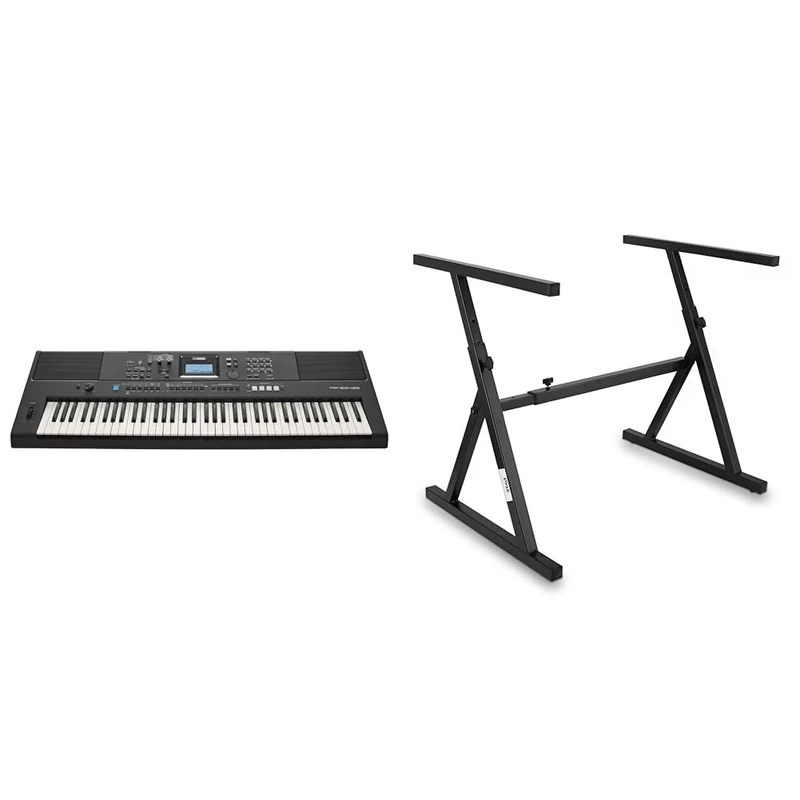 YAMAHA PSR-EW425 Digital Keyboard - 76 Touch-Sensitive Keys, Portable, Modern, Electronic Keyboard with Stand