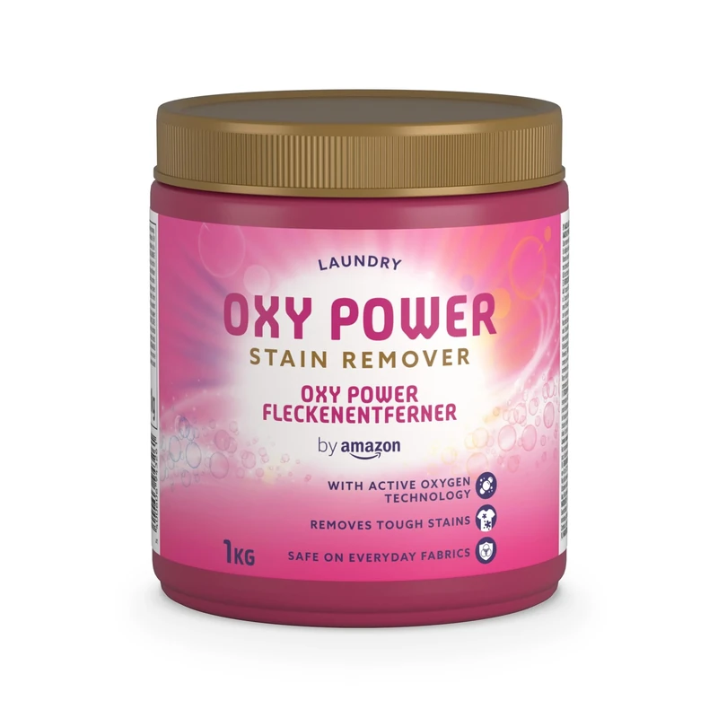 by Amazon Oxy Power Stain Remover Powder for Colours, 1kg