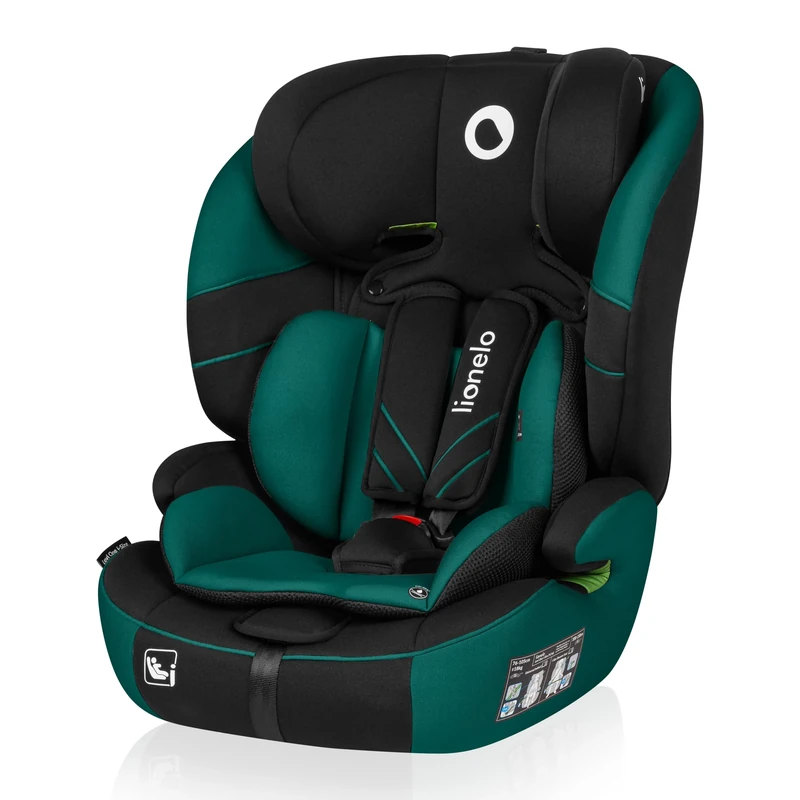 LIONELO Car Seat LEVI I-Size for Baby 9-36kg Transforms with Your Child from Infant to 12 Years, Multi-Level Headrest, Enhanced Side Protection, Easy Install with Seat Belt, Washable, Certified