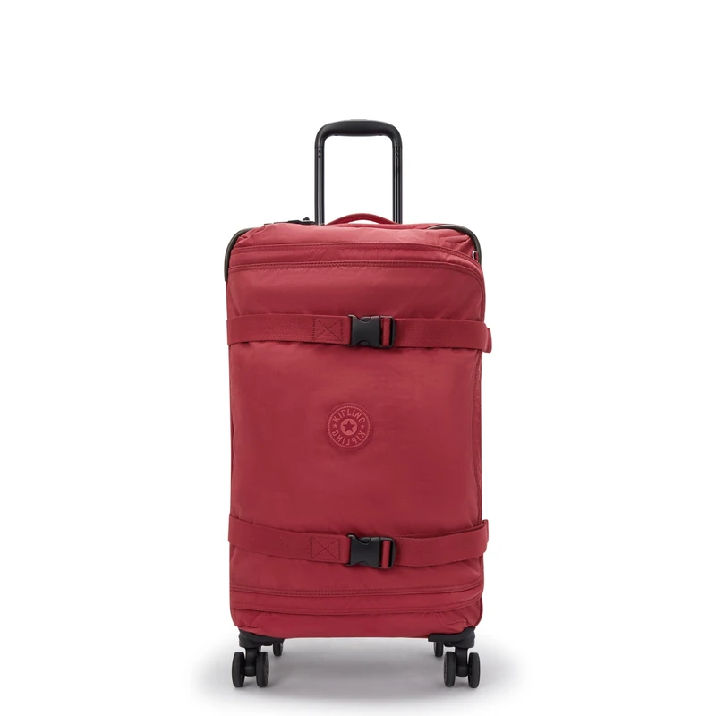 Kipling Spontaneous M, Medium Wheeled Luggage, 24 x 69 x 52 cm, Funky Red (RED)