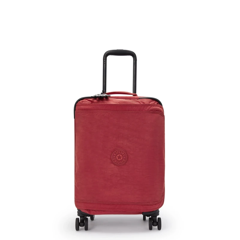 Kipling Spontaneous S, Small Cabin Size Wheeled Luggage, 21 x 56 x 46 cm, Funky Red (RED)