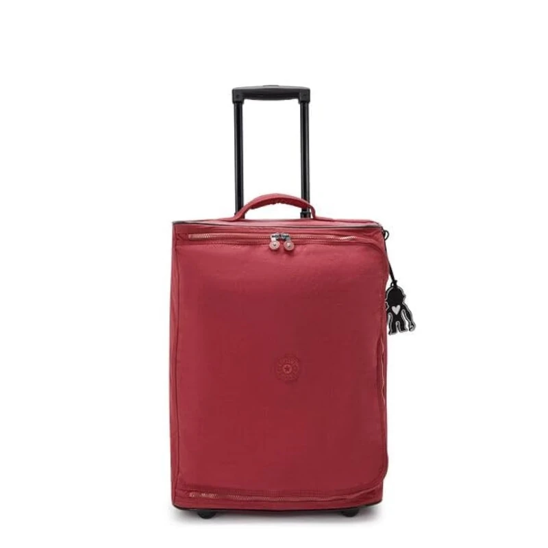 Kipling Teagan C Extra Small cabine Size Wheeled Duffle, Funky Red, One Size
