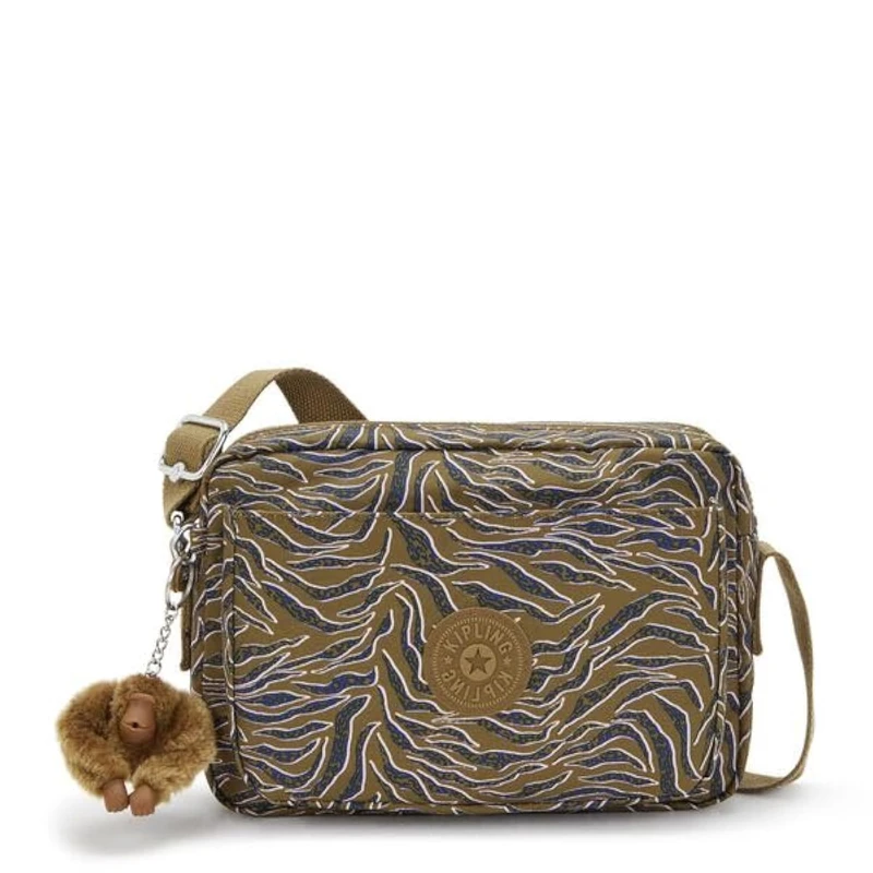 KIPLING ABANU M, Medium Crossbody, 9 x 80 x 38 cm, Undersea Leaves (Green) - Image 1