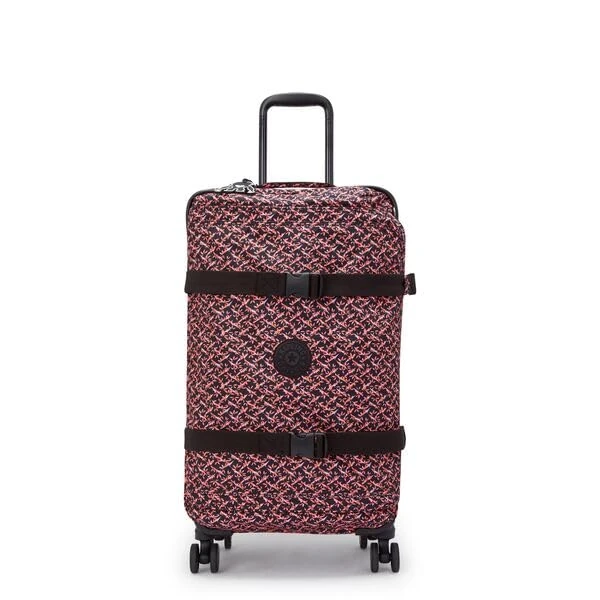 Kipling Spontaneous M, Medium Wheeled Luggage, 24 x 69 x 52 cm, Dancing Bouquet (Multi)