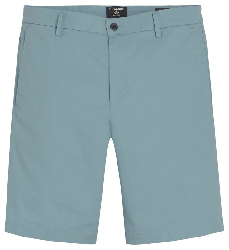 Dockers Men's Smart Supreme Flex Modern Chino Shorts, Tourmaline, 31 Slim