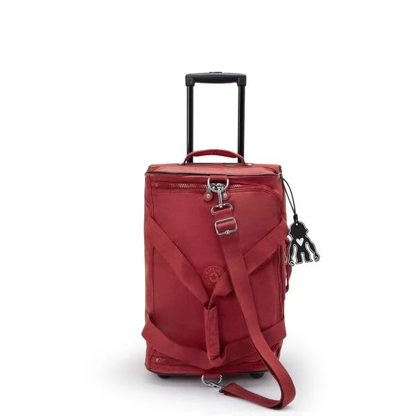 Kipling Teagan US Small Wheeled Duffle, Carry On, Funky Red, 27.5 x 80 58 cm