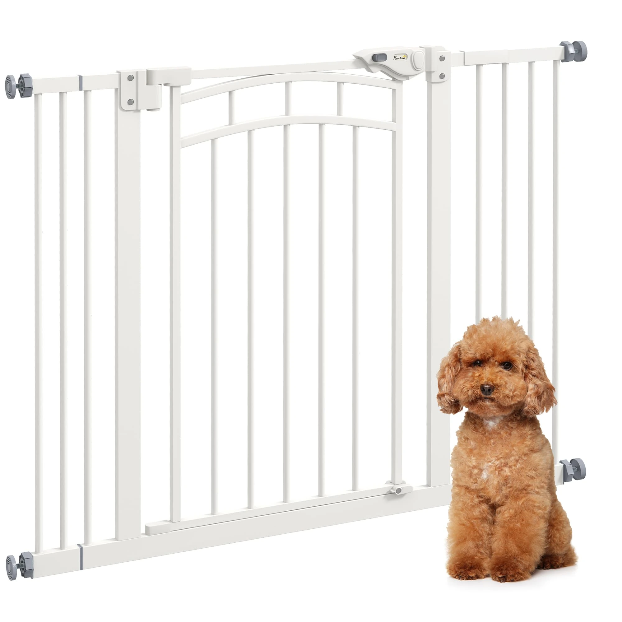 Pressure Fit Safety Gate w/Auto Closing Door, for Small Medium Dogs, 74-100cm