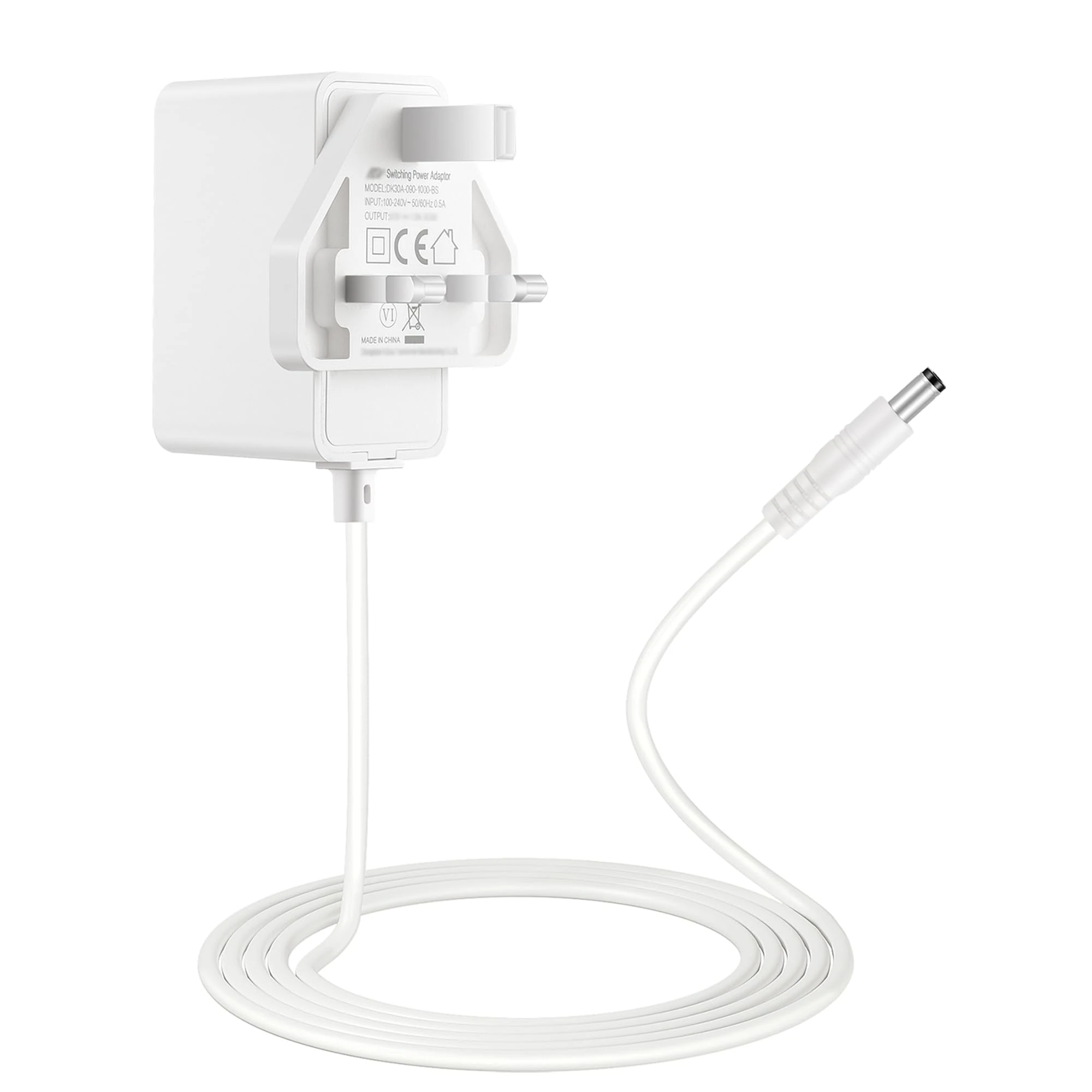 Tonton 9V 1A Power Supply Adapter, AC 100-240V to DC 9V 1A 0.8A 0.6A 0.5A, Compatible with Arduino UNO, Mega, IEIK UNO R3, Replacement Charger for TP-Link Tapo Camera and More, 1.5M Length