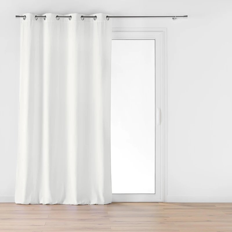 Douceur d'Intérieur Curtain, Polyester, Taupe, 140 x 260 cm