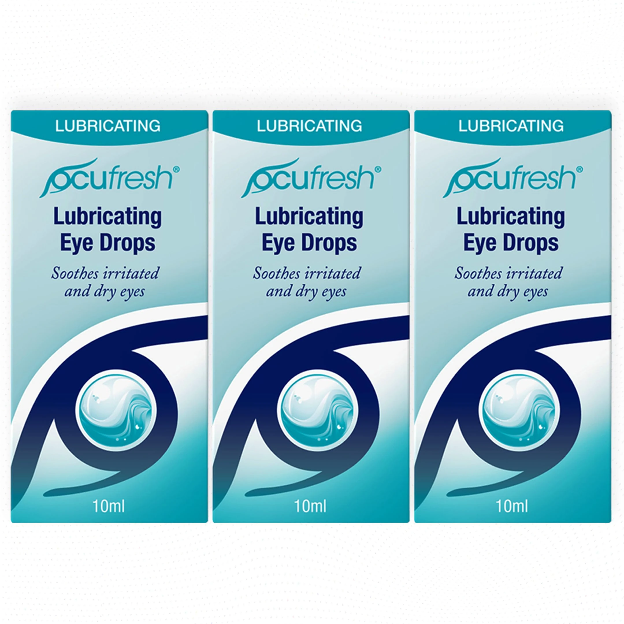 Ocufresh Eye Drops | Treatment to Refresh and Relieve Tired & Dry Eyes | Lubricating Eye Drops for Irritated Eyes | 10mL - Pack of 3