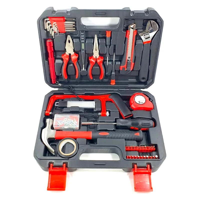 Avilia Set of 143 Hand Tools with Case – Complete Kit for DIY, DIY and Professional Work