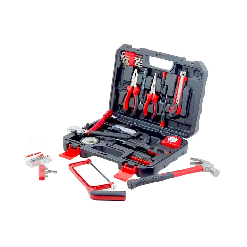 Avilia Set of 143 Hand Tools with Case – Tool Kit Ideal for DIY, Crafts and Professionals - Image 1