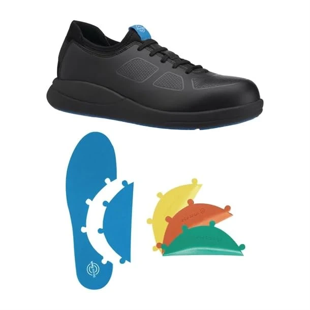 WearerTech Transform Safety Toe Trainer Black w/Modular Insole - Size 37 UK 4