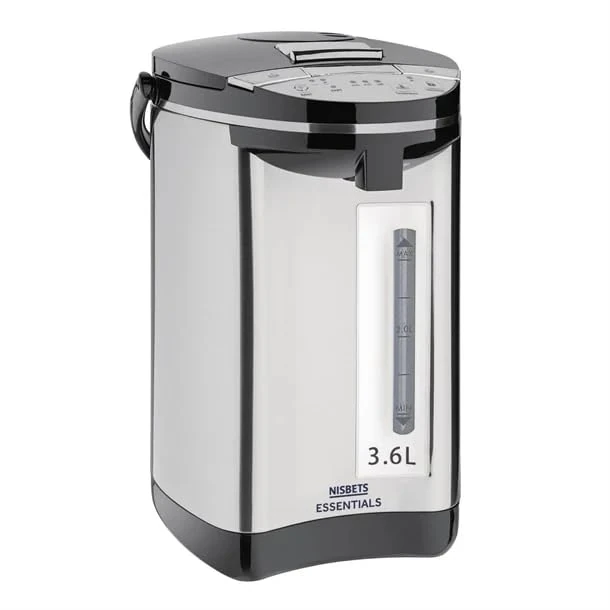 Nisbets Essentials Electric Airpot 3.6Ltr - Hot Drink Dispenser for Home, Office & Events HE153