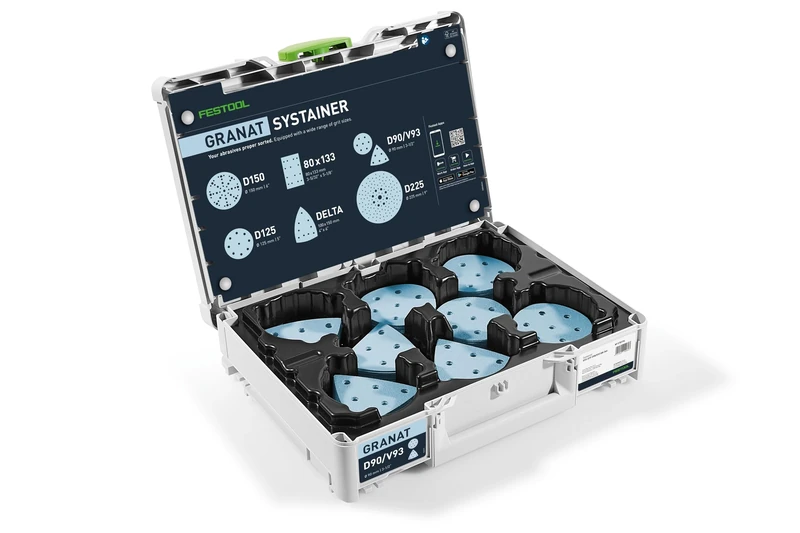 Festool Systainer³ para abrasivos SYS-STF D90/V93 GR-Set