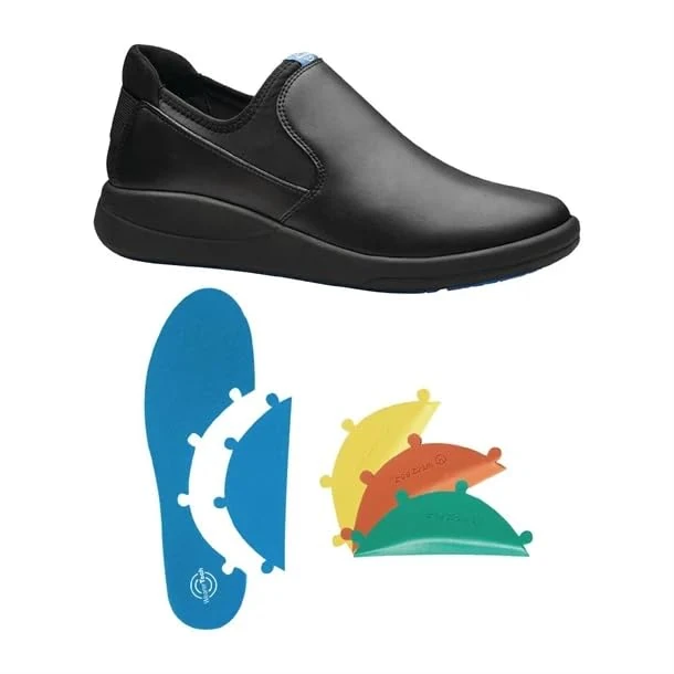 WearerTech Vitalise Slip on Shoe Black with Modular Insole - Size 43 UK 9