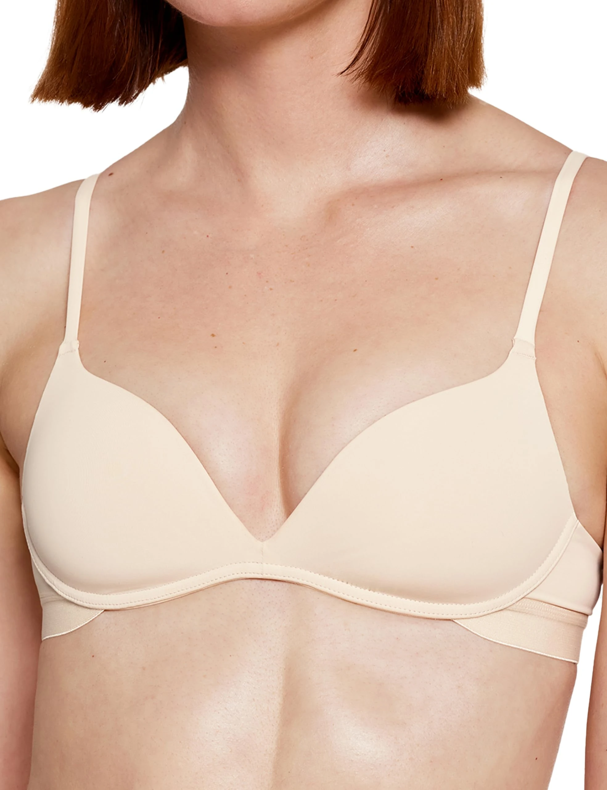 Pepper Wireless Bra | Zero-G Wirefree Lift-Up Bra, Gravity-Defying Wireless Push-Up Bra's | Bra's for Small Chested Women, Sand, 32B