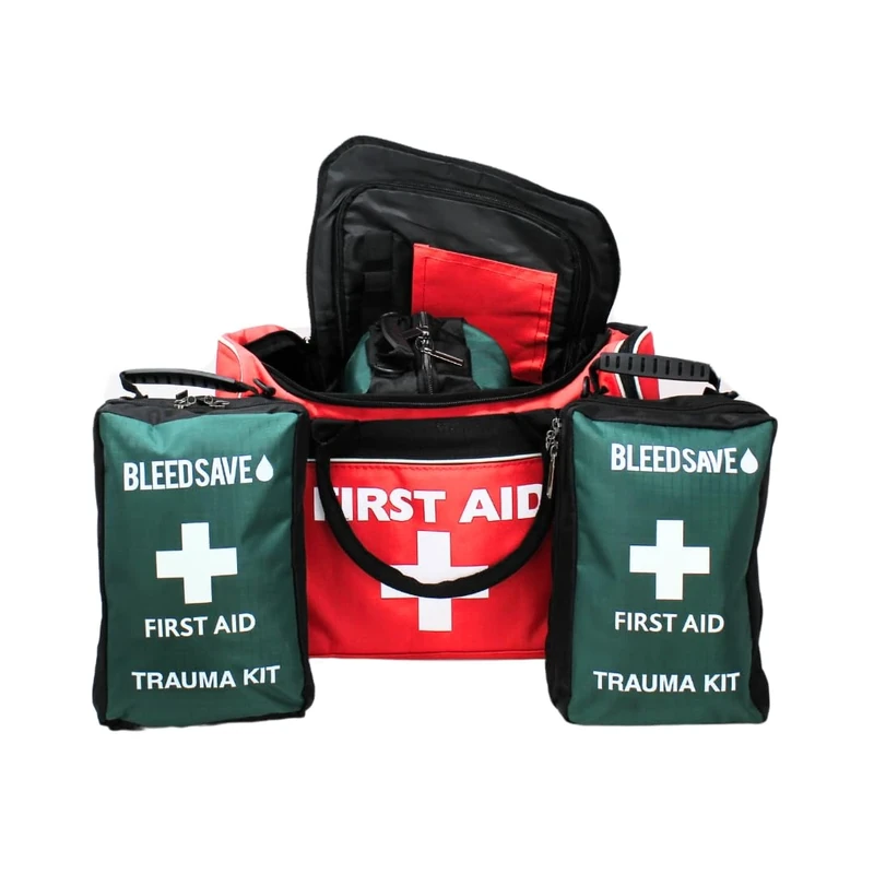 BLEEDSAVE Mass Casualty Grab Bag with 3 x Public Access Trauma (Pact) Kits