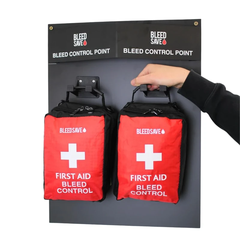 BLEEDSAVE Double Bleed Control Point Soft Case - 2X Enhanced Bleed Kits + Tourniquets