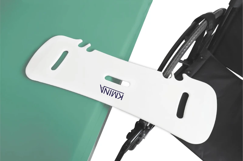 KMINA Transfer Board for Disabled, Slide Board with Handle, Device for Transferring Patient from Wheelchair to Car or Bed
