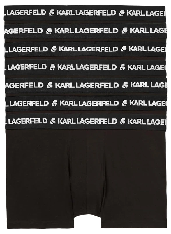 Karl Lagerfeld B.V Logo Trunk Set (7 Pack), black, L
