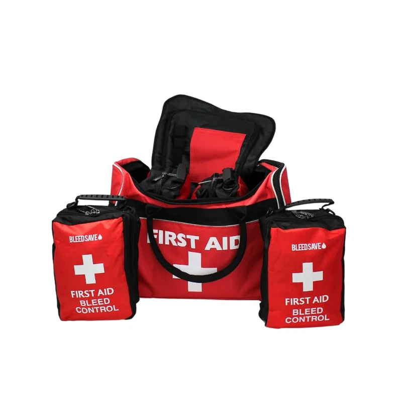 BLEEDSAVE Mass Casualty Grab Bag with 4 x Enhanced Bleed Control Kits