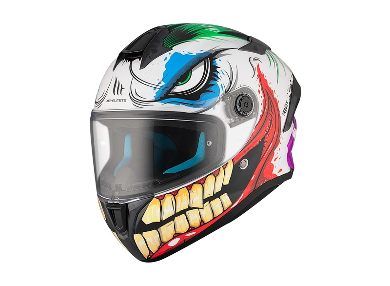 MT Targo-S A5 Joke Joker Full Face Motorcycle Helmet. ECE 22.06. (S) 55/56cm