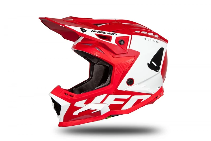 UFO PLAST Echus Helmet Red/White XS