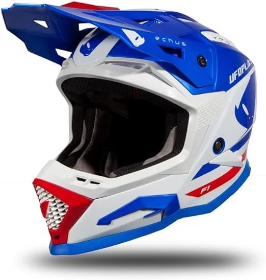 UFO PLAST Echus Helmet Blue/White/Red XL