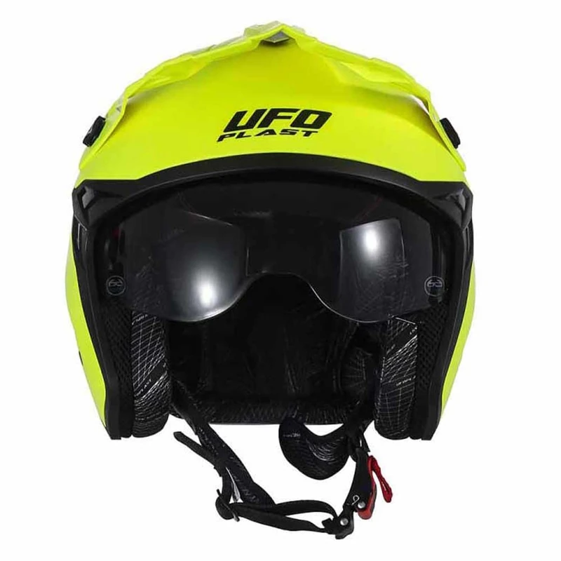 UFO PLAST Sheratan Jet Helmet Fluorescent Yellow XS