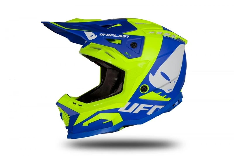 UFO PLAST Echus Helmet Blue/Matte Fluorescent Yellow S