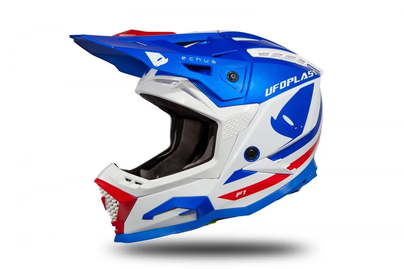 UFO PLAST Echus Helmet Blue/White/Red XS