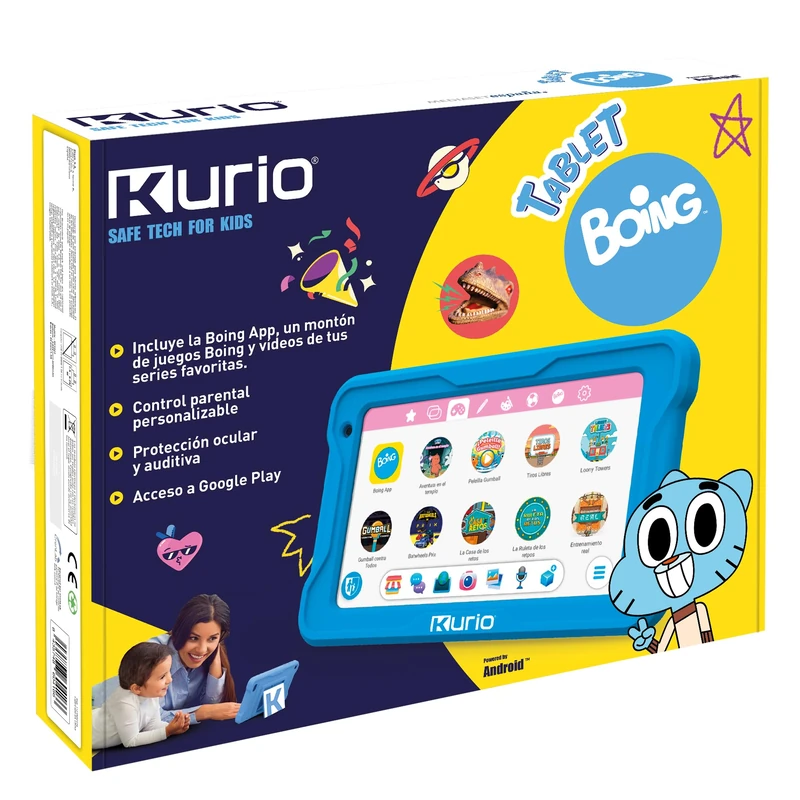 Diset Kurio Boing 7 Inch Kids Tablet - 2GB RAM - Multicoloured - Image 1