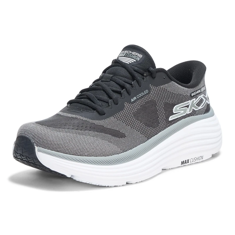 Skechers Men's Hands Free Slip-ins Max Cushioning Endeavour-Exciton Sneaker, Black, 7.5