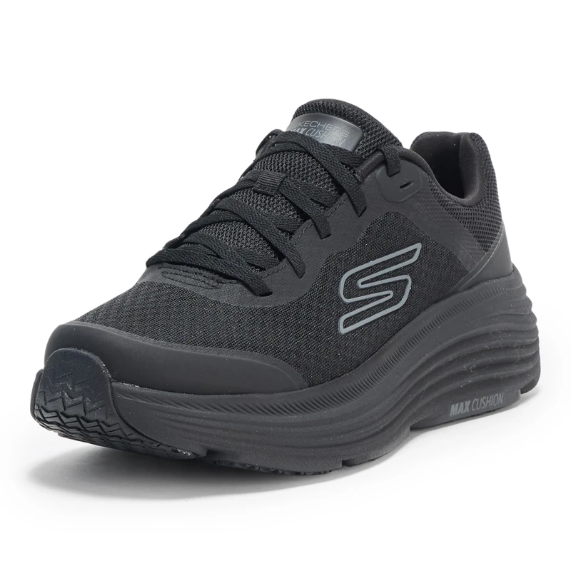 Skechers Men's Max Cushioning Endeavour Sneaker, Black/Black, 7 UK X-Wide