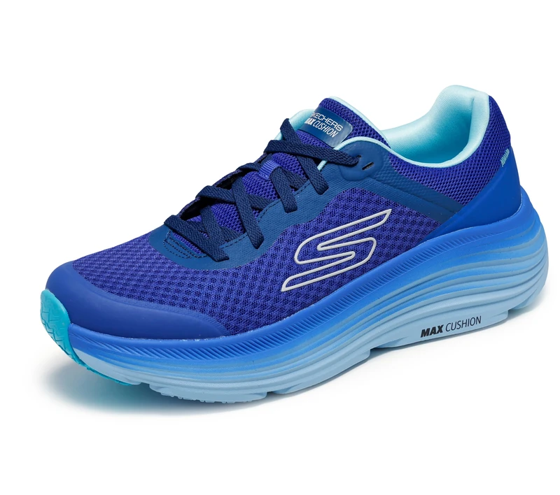 Skechers Men's Max Cushioning Endeavour Sneaker, Blue Synthetic/Textile, 13 UK
