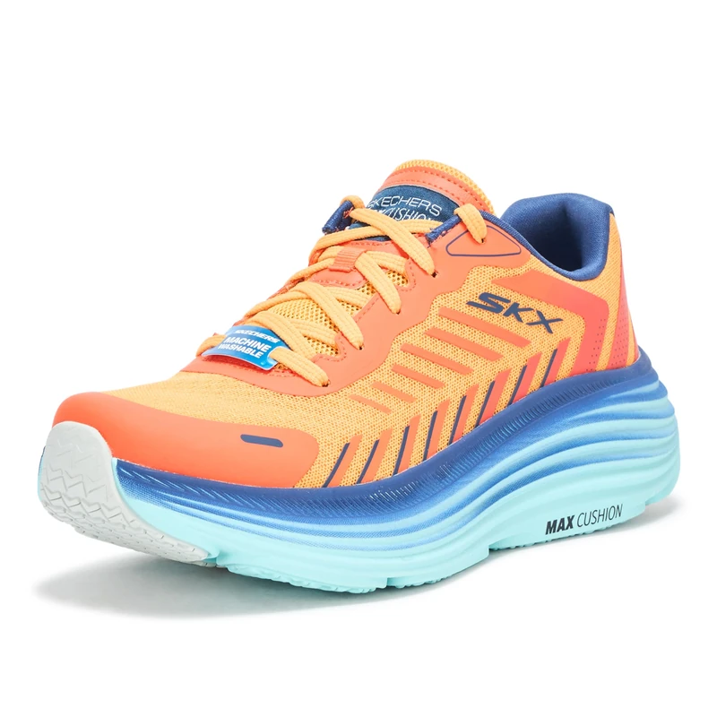 Skechers Men's Max Cushioning Endeavour-Centripetal Sneaker, Orange, 10.5