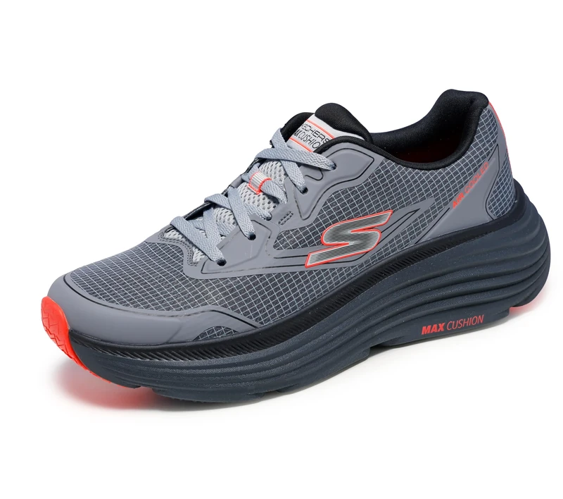 Skechers Men's Max Cushioning Endeavour-Space Angle Sneaker, Charcoal, 7 UK