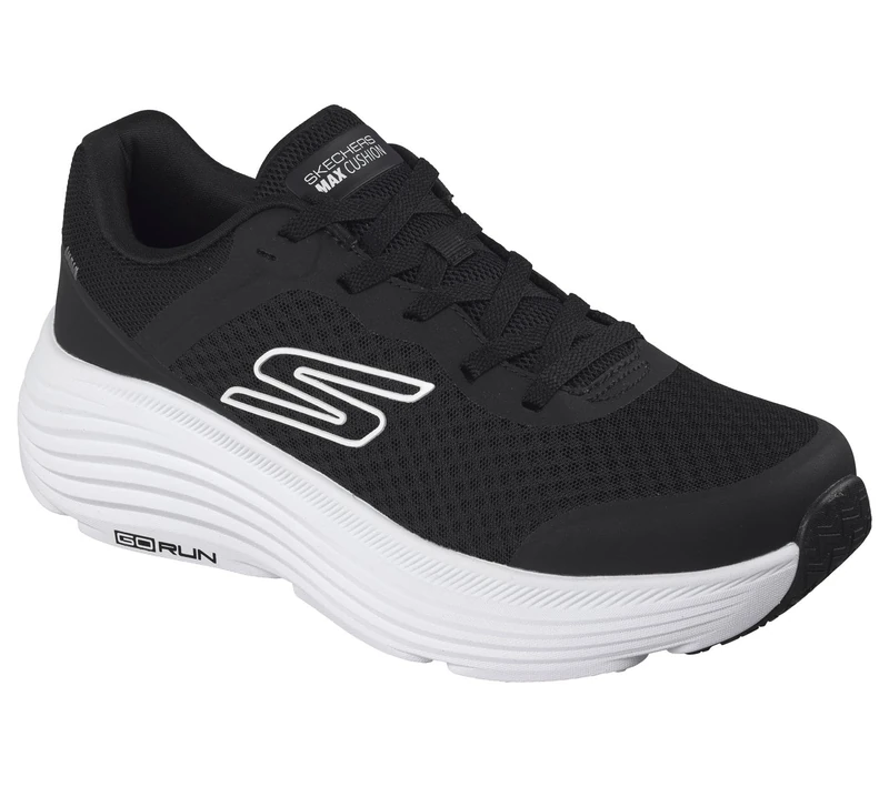 Skechers Men's Max Cushioning Endeavour Sneaker, Black/Black, 6 UK X-Wide