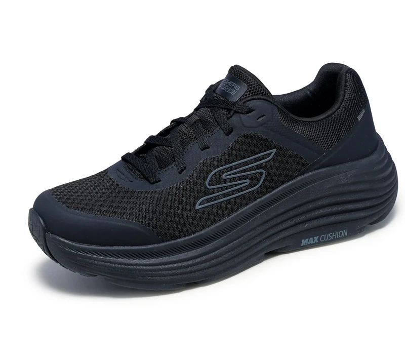 Skechers Men's Max Cushioning Endeavour Sneaker, Black/Black, 7