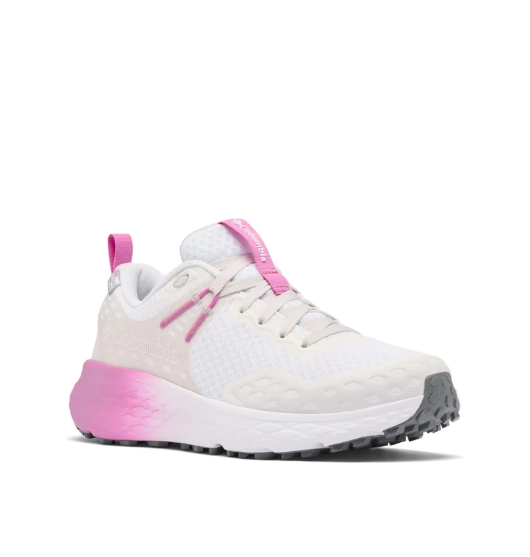Columbia Women's Konos TRS Outdry Running Shoe, White/Berry Patch, 6.5