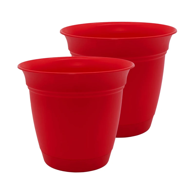 The HC Companies planters, Red, 16"