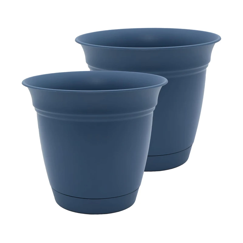 The HC Companies planters, Slate Blue, 20" (Pack of 2)
